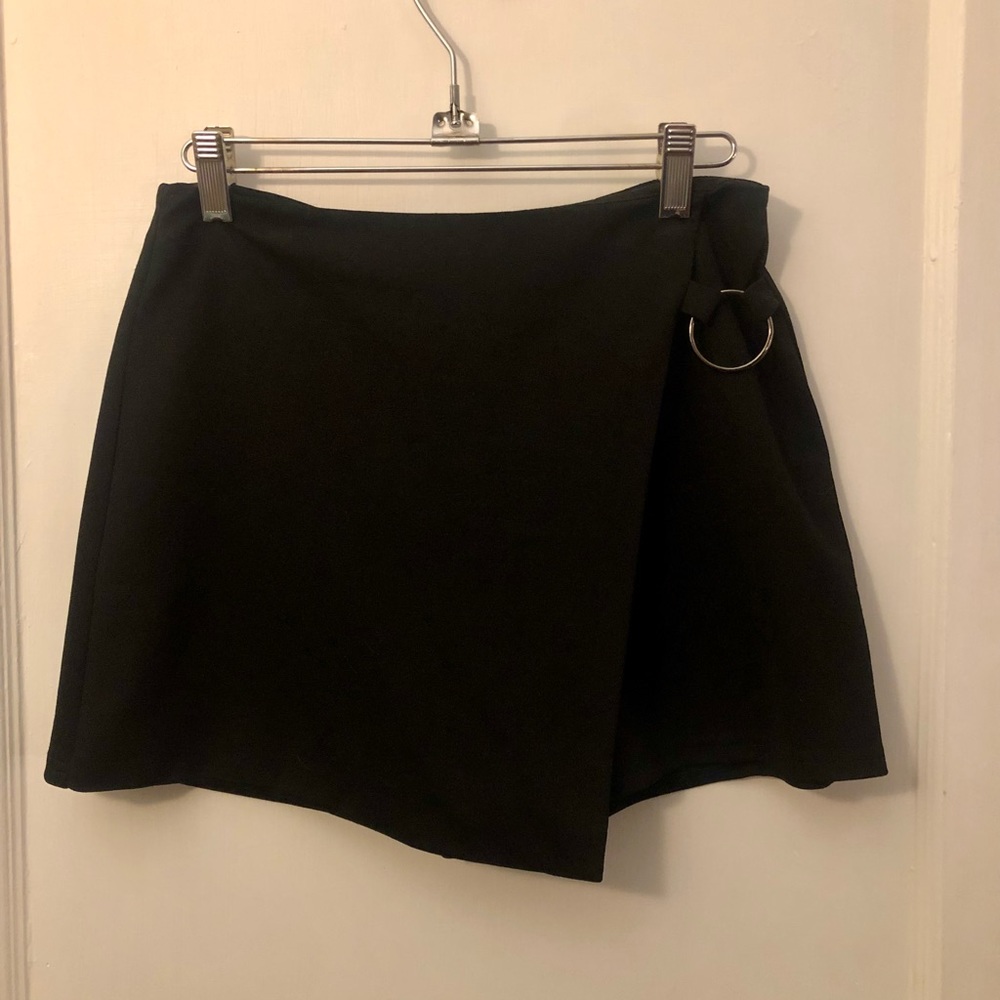 Black asymmetrical skirt